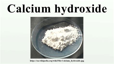 Calcium Hydroxide: De Onverwachte Held in Beton en Papier!